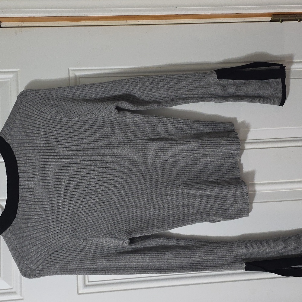 POPSUGAR Gray Ribbed Knit Top - Picture 5 of 5